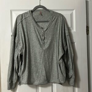 Free People Movement Long Sleeve shirt- Size XS- Gray